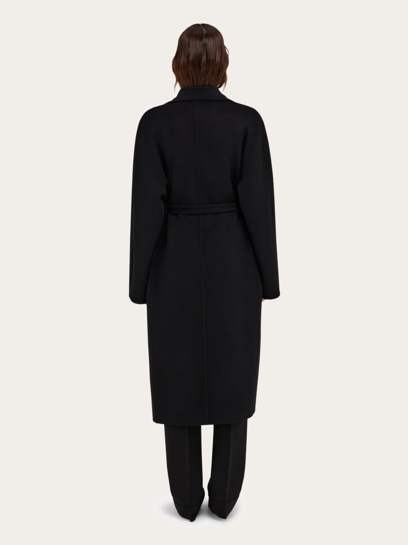 Ferragamo | Women's Single Breasted Coat - Black