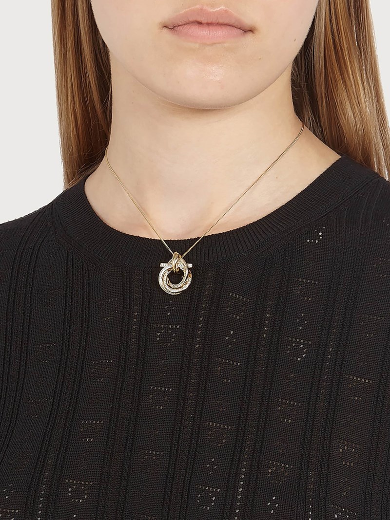 Ferragamo | Women's Gancini Pendant Necklace - Gold