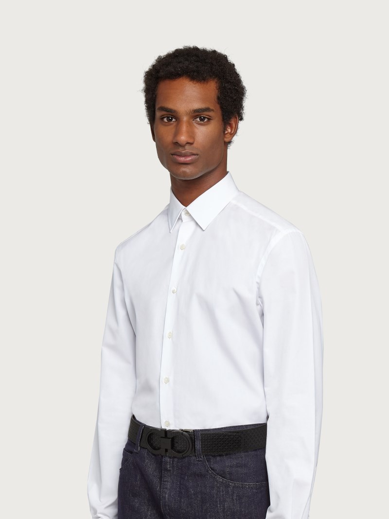 Ferragamo | Men's Reversible And Adjustable Gancini Belt - Black