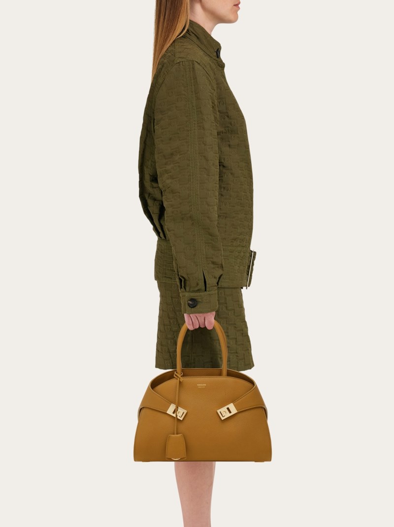Ferragamo | Women's Hug Handbag - Burnt Ocher