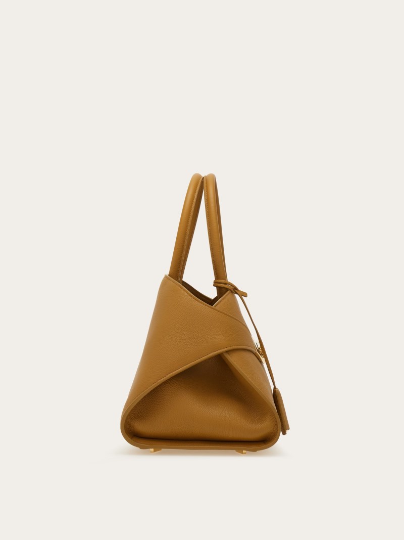 Ferragamo | Women's Hug Handbag - Burnt Ocher