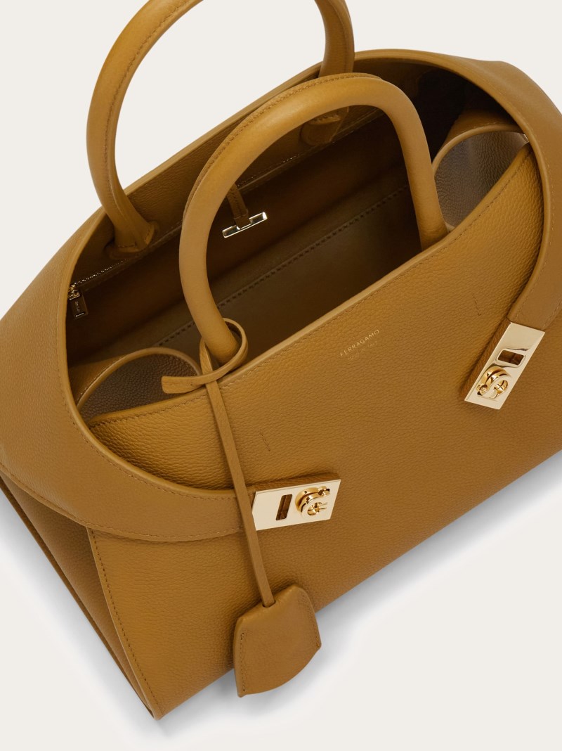 Ferragamo | Women's Hug Handbag - Burnt Ocher