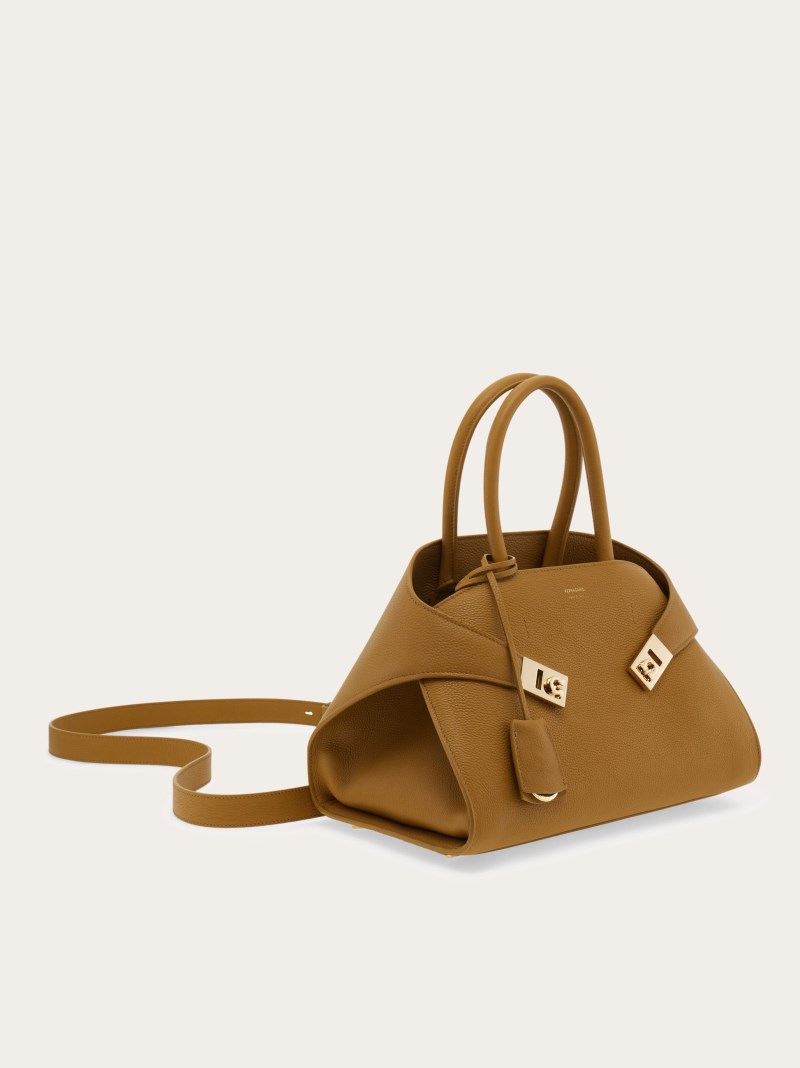 Ferragamo | Women's Hug Handbag - Burnt Ocher
