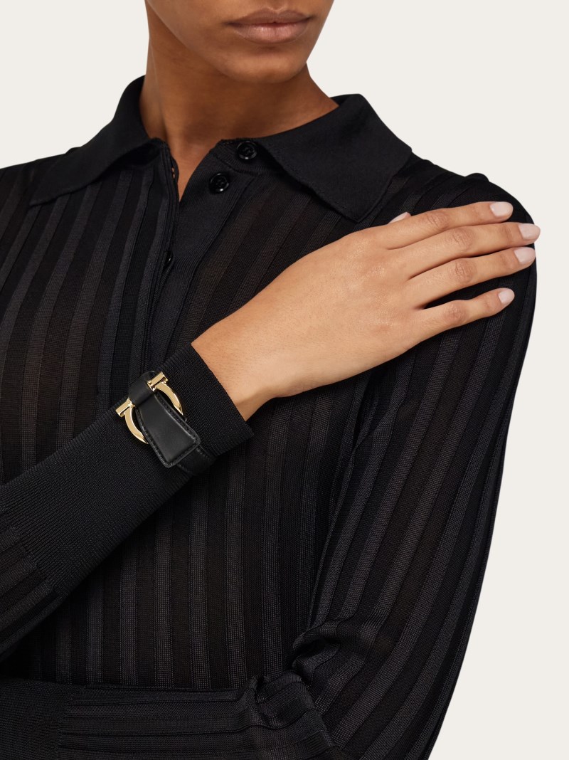 Ferragamo | Women's Gancini Bracelet - Black